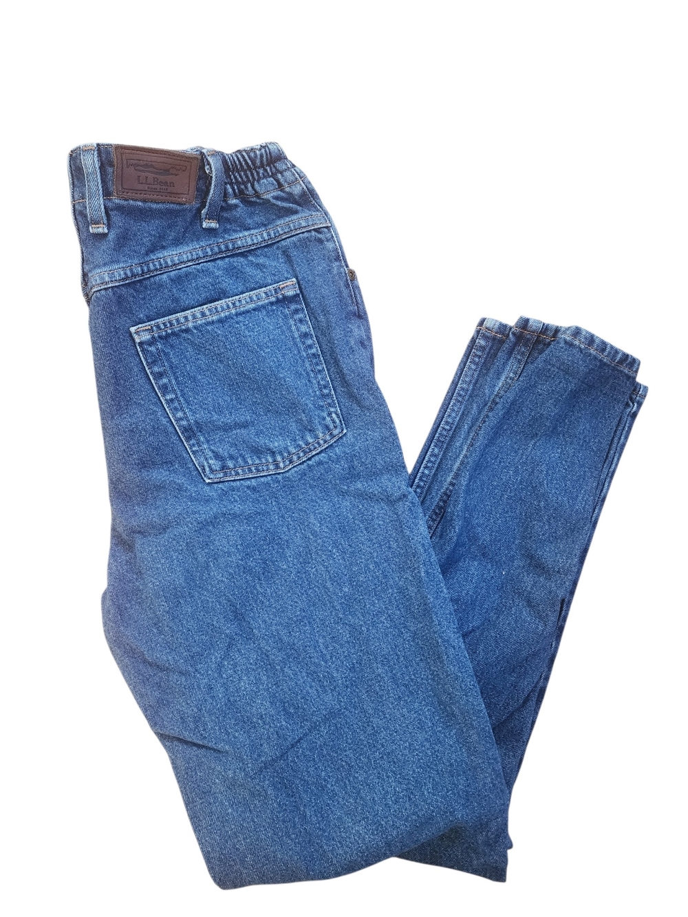 L.L. Bean Women's Relaxed Fit Blue Denim Jeans 8MT